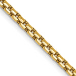 Gold (14K) Semi-Solid Round Box Chain - 14k Yellow Gold / 18 in / 2.45 mm