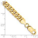 Gold (10K & 14K) Semi-Solid Miami Cuban Chain Bracelet - 14k Yellow Gold / 9 in / 6 mm