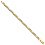 Gold (10K & 14K) Semi-Solid Miami Cuban Chain Bracelet - 14k Yellow Gold / 8 in / 6 mm