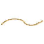 Gold (10K & 14K) Semi-Solid Miami Cuban Chain Bracelet - 14k Yellow Gold / 7 in / 6 mm