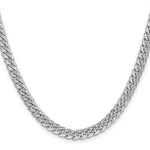 Gold (10K & 14K) Semi-Solid Miami Cuban Chain - 14k White Gold / 18 in / 6 mm