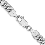 Gold (10K & 14K) Semi-Solid Miami Cuban Chain - 14k White Gold / 18 in / 6 mm