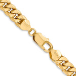 Gold (10K & 14K) Semi-Solid Miami Cuban Chain - 14k Yellow Gold / 18 in / 7.3 mm