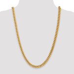 Gold (10K & 14K) Semi-Solid Miami Cuban Chain - 14k Yellow Gold / 26 in / 7.3 mm