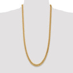 Gold (10K & 14K) Semi-Solid Miami Cuban Chain - 14k Yellow Gold / 30 in / 7.3 mm