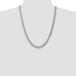 Gold (10K & 14K) Semi-Solid Miami Cuban Chain - 14k White Gold / 24 in / 7.3 mm