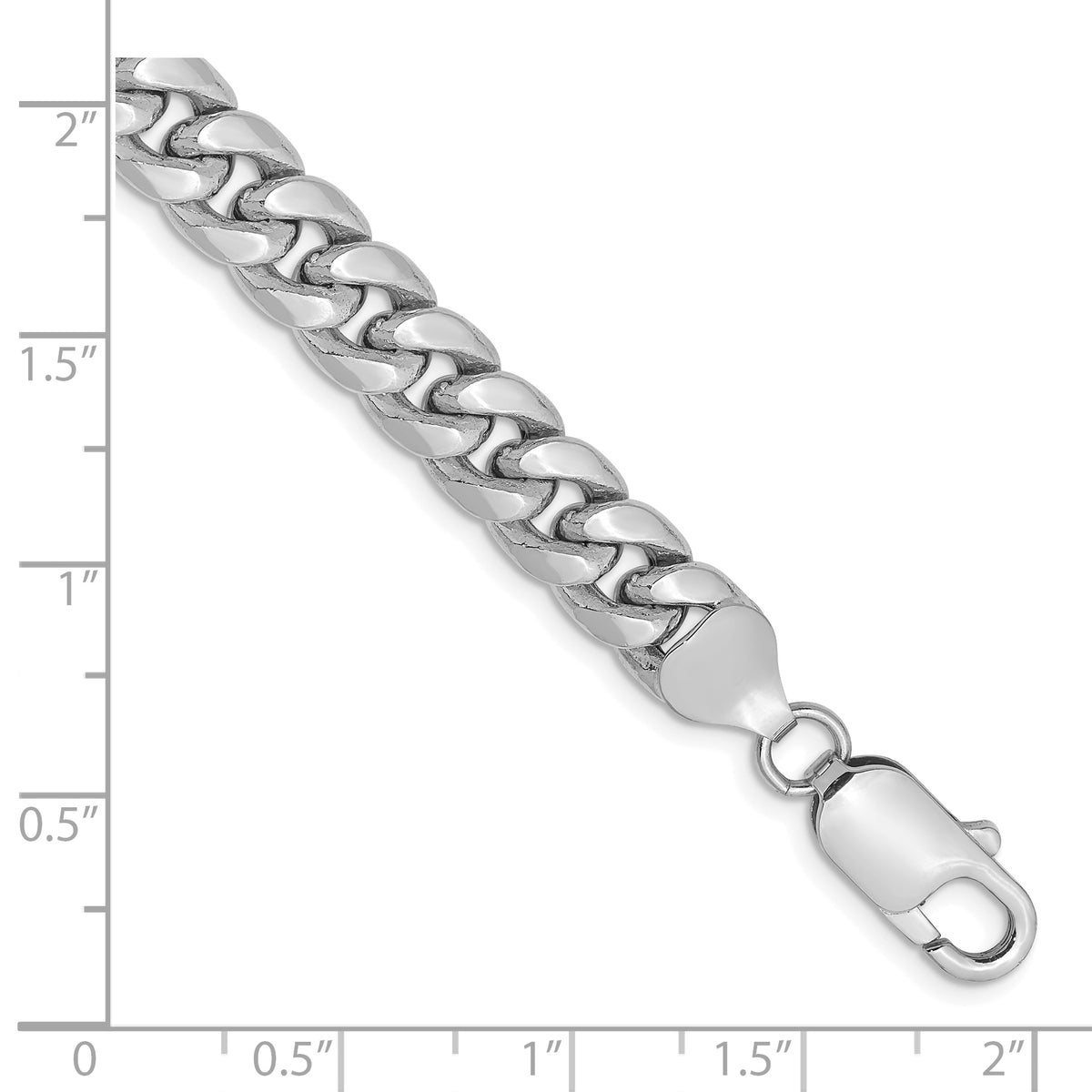 Gold (10K & 14K) Semi-Solid Miami Cuban Chain Anklet - 7.3 mm