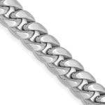 Gold (10K & 14K) Semi-Solid Miami Cuban Chain - 14k White Gold / 18 in / 7.3 mm