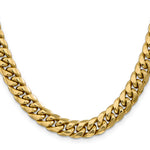 Gold (10K & 14K) Semi-Solid Miami Cuban Chain - 14k Yellow Gold / 20 in / 9.3 mm
