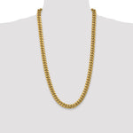 Gold (10K & 14K) Semi-Solid Miami Cuban Chain - 14k Yellow Gold / 28 in / 9.3 mm