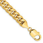 Gold (10K & 14K) Semi-Solid Miami Cuban Chain Bracelet - 14k Yellow Gold / 8 in / 9.3 mm