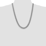 Gold (10K & 14K) Semi-Solid Miami Cuban Chain - 14k White Gold / 24 in / 9.3 mm