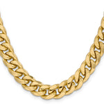 Gold (10K & 14K) Semi-Solid Miami Cuban Chain - 14k Yellow Gold / 22 in / 11 mm