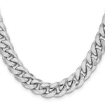 Gold (10K & 14K) Semi-Solid Miami Cuban Chain - 14k White Gold / 22 in / 11 mm