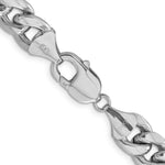 Gold (10K & 14K) Semi-Solid Miami Cuban Chain - 14k White Gold / 22 in / 11 mm