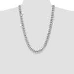 Gold (10K & 14K) Semi-Solid Miami Cuban Chain - 14k White Gold / 26 in / 11 mm