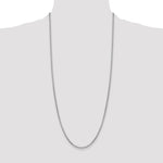 Gold (14K) Semi-Solid Round Box Chain - 14k White Gold / 30 in / 2.45 mm
