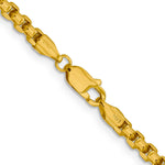 Gold (14K) Semi-Solid Round Box Chain - 14k Yellow Gold / 18 in / 3.6 mm