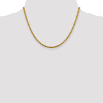 Gold (14K) Semi-Solid Round Box Chain - 14k Yellow Gold / 18 in / 3.6 mm