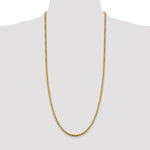 Gold (14K) Semi-Solid Round Box Chain - 14k Yellow Gold / 30 in / 3.6 mm