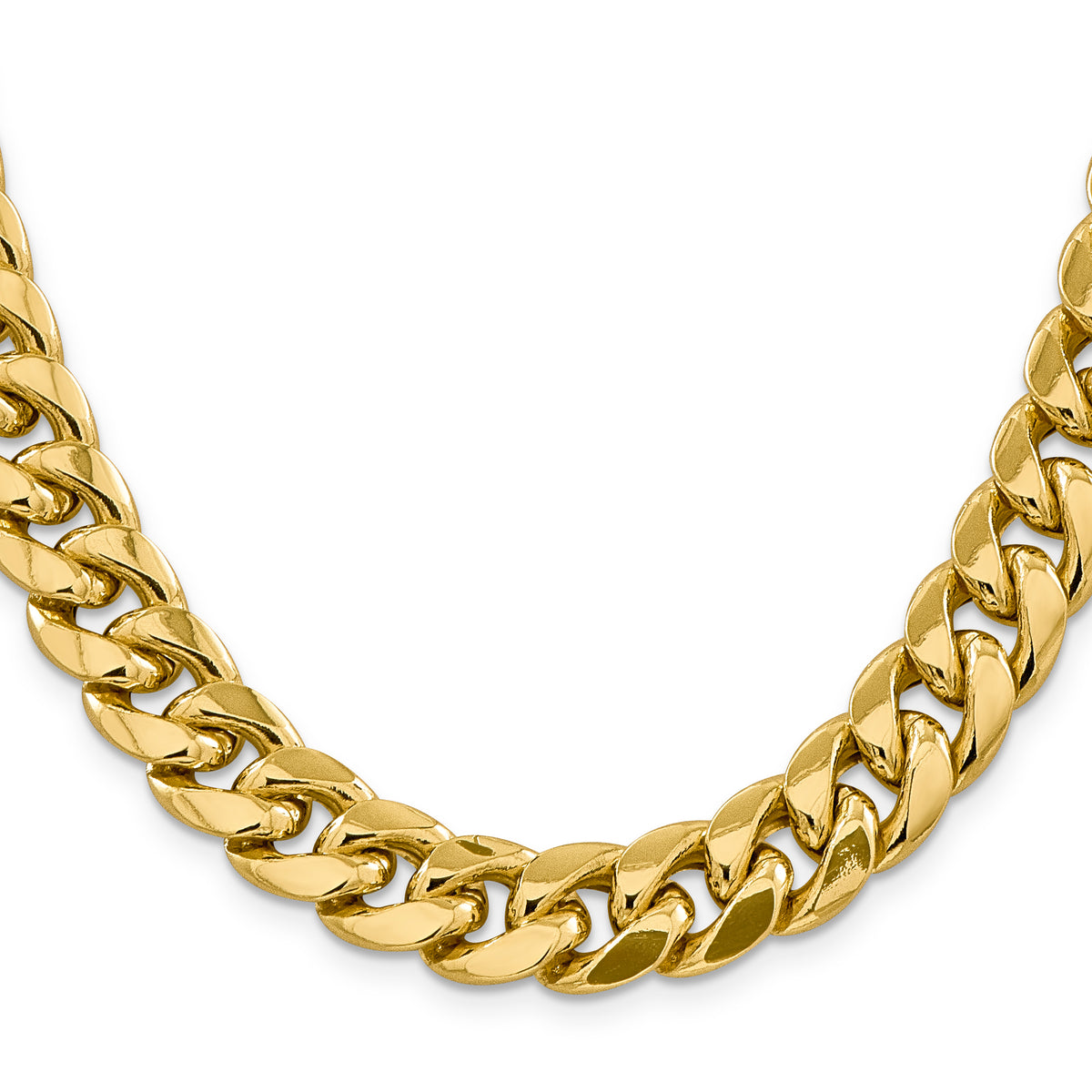 Gold (10K & 14K) Semi-Solid Miami Cuban Chain - 14k Yellow Gold / 24 in / 13.2 mm