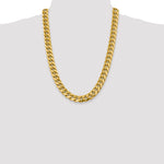 Gold (10K & 14K) Semi-Solid Miami Cuban Chain - 14k Yellow Gold / 24 in / 13.2 mm