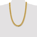 Gold (10K & 14K) Semi-Solid Miami Cuban Chain - 14k Yellow Gold / 26 in / 13.2 mm