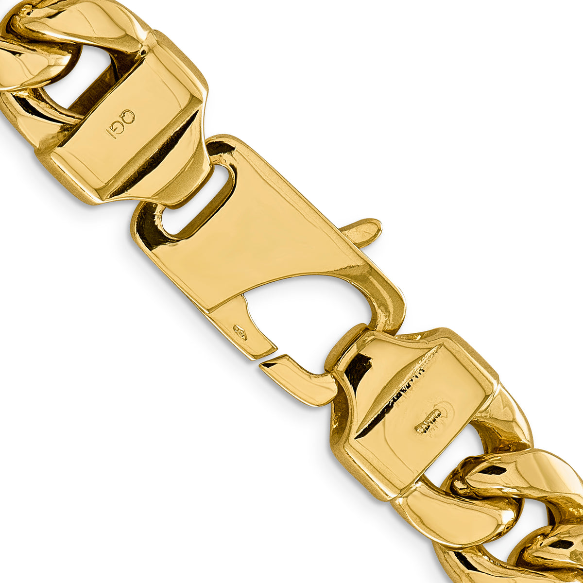 Gold (10K & 14K) Semi-Solid Miami Cuban Chain - 14k Yellow Gold / 24 in / 15 mm