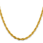 Gold (10K & 14K) Semi-Solid Rope Chain - 14k Yellow Gold / 16 in / 4.75 mm