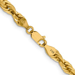 Gold (10K & 14K) Semi-Solid Rope Chain - 14k Yellow Gold / 16 in / 4.75 mm