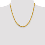 Gold (10K & 14K) Semi-Solid Rope Chain - 14k Yellow Gold / 20 in / 4.75 mm