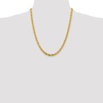 Gold (10K & 14K) Semi-Solid Rope Chain - 14k Yellow Gold / 22 in / 4.75 mm