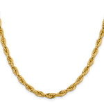 Gold (10K & 14K) Semi-Solid Rope Chain - 14k Yellow Gold / 16 in / 5.4 mm