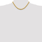 Gold (10K & 14K) Semi-Solid Rope Chain - 14k Yellow Gold / 16 in / 5.4 mm