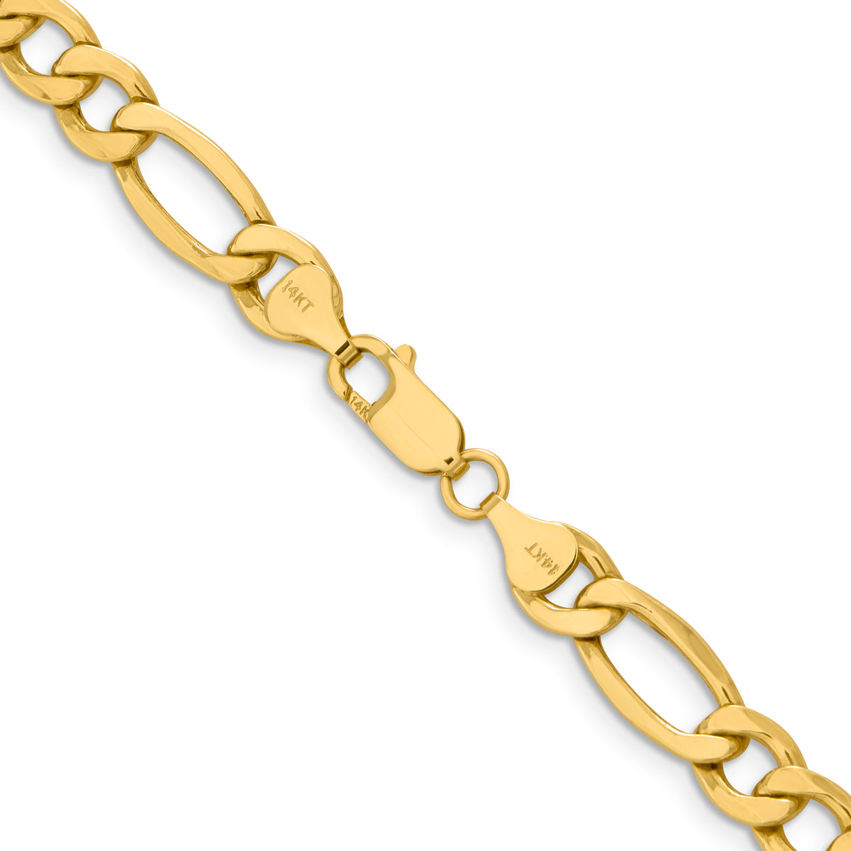 Gold (10K & 14K) Semi-Solid Figaro Chain - 14k Yellow Gold / 20 in / 8.5 mm