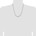 Gold (14K) Semi-Solid Round Box Chain - 14k White Gold / 22 in / 3.6 mm