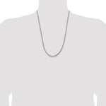 Gold (14K) Semi-Solid Round Box Chain - 14k White Gold / 24 in / 3.6 mm