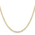 Gold (10K & 14K) Semi-Solid Curb Link Chain - 14k Yellow Gold / 16 in / 2.85 mm