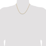 Gold (10K & 14K) Semi-Solid Curb Link Chain - 14k Yellow Gold / 18 in / 2.85 mm