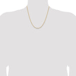 Gold (10K & 14K) Semi-Solid Curb Link Chain - 14k Yellow Gold / 20 in / 2.85 mm