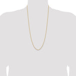 Gold (10K & 14K) Semi-Solid Curb Link Chain - 14k Yellow Gold / 28 in / 2.85 mm