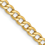 Gold (10K & 14K) Semi-Solid Curb Link Chain - 14k Yellow Gold / 16 in / 2.85 mm