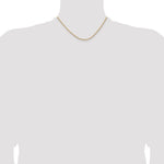 Gold (10K & 14K) Semi-Solid Curb Link Chain - 14k Yellow Gold / 16 in / 1.85 mm