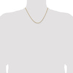 Gold (10K & 14K) Semi-Solid Curb Link Chain - 14k Yellow Gold / 18 in / 1.85 mm