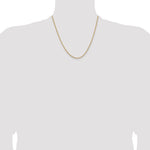 Gold (10K & 14K) Semi-Solid Curb Link Chain - 14k Yellow Gold / 20 in / 1.85 mm