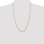 Gold (10K & 14K) Semi-Solid Curb Link Chain - 14k Yellow Gold / 26 in / 1.85 mm