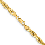 Gold (10K & 14K) Semi-Solid Rope Chain - 14k Yellow Gold / 18 in / 7 mm