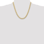 Gold (10K & 14K) Semi-Solid Curb Link Chain - 14k Yellow Gold / 20 in / 7.5 mm