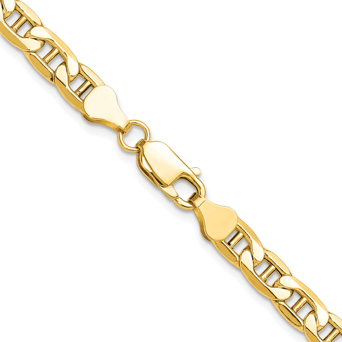 Gold (10K & 14K) Semi-Solid Anchor Chain - 14k Yellow Gold / 18 in / 6.25 mm
