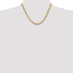 Gold (10K & 14K) Semi-Solid Anchor Chain - 14k Yellow Gold / 18 in / 6.25 mm